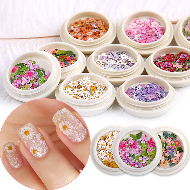 Ultra-thin Wood Pulp Flower Nail Decoration