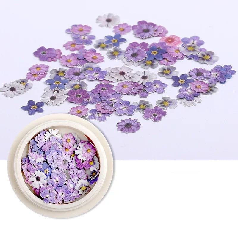 Ultra-thin Wood Pulp Flower Nail Decoration