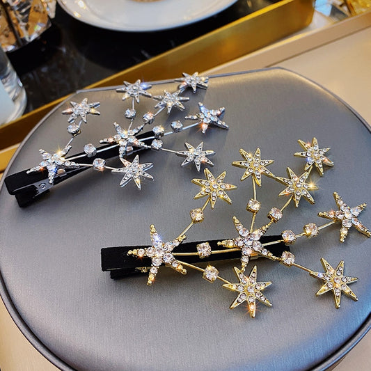 Star Rhinestone Hair Clips