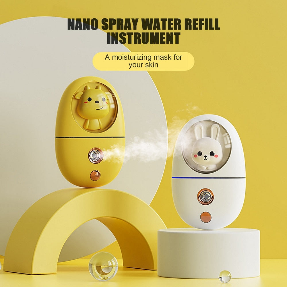 Cartoon Mini Facial Humidifier Nano Mist Sprayer