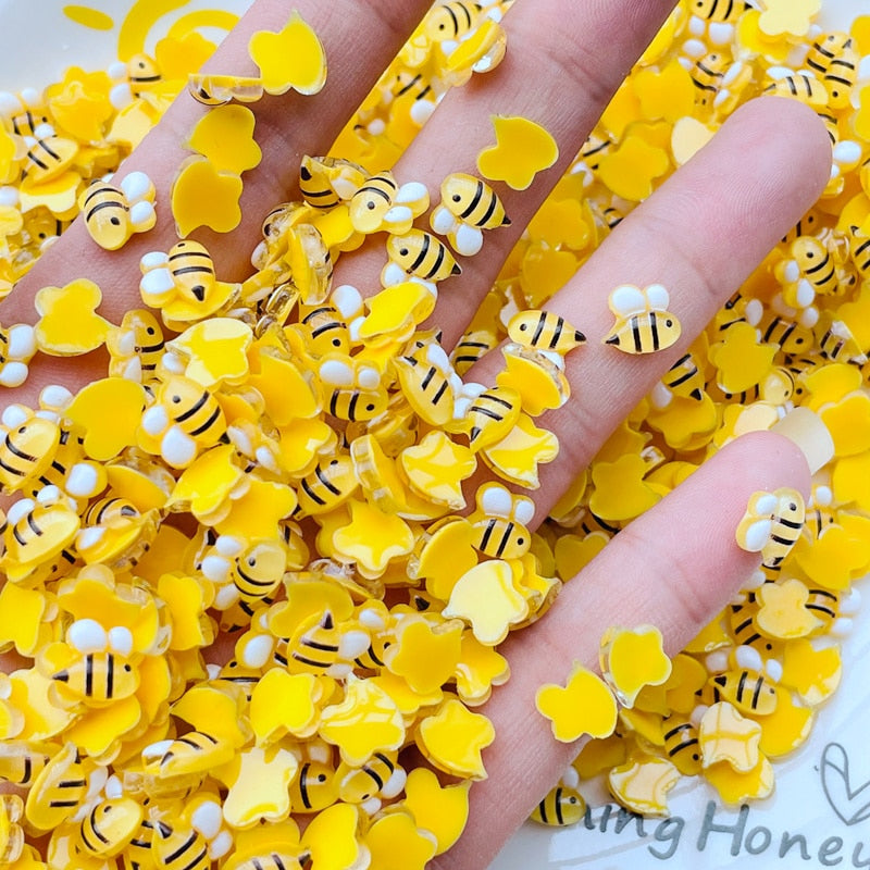 Nails - New Cute Mini Honeybee Resin