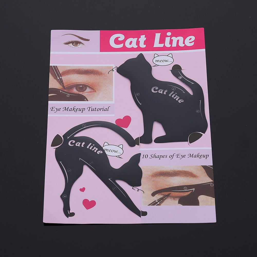 Cat Eyeliner and Shadow Stencils