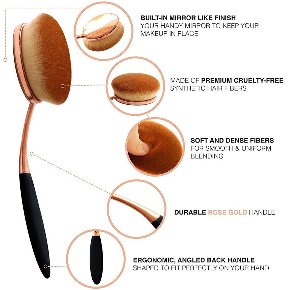 Brushes - Oval Makeup Brushes Set