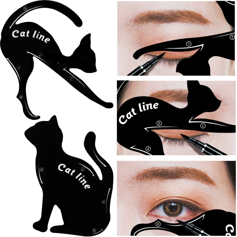 Cat Eyeliner and Shadow Stencils