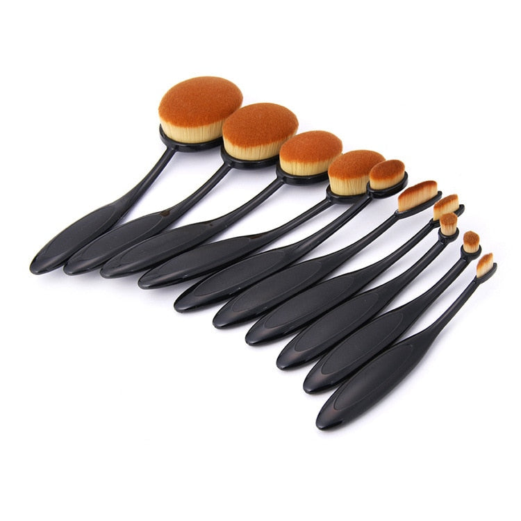 Brushes - Oval Makeup Brushes Set