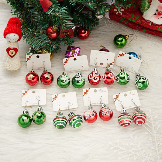 Earrings - Fashion Christmas Ornament Earrings