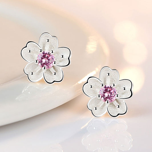 Earrings - Sweet Cute Cherry Flower