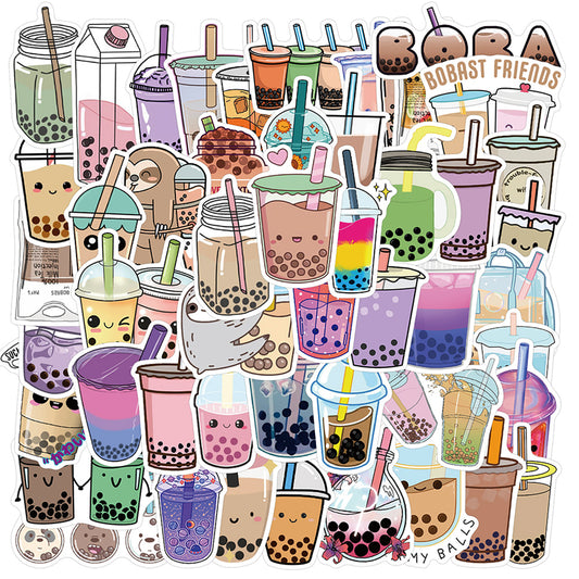 Stationaries - Cute Bubble Milk Tea Stickers