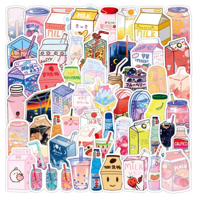 Stationaries - Cute Bubble Milk Tea Stickers