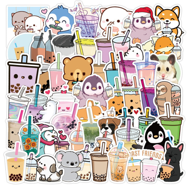 Stationaries - Cute Bubble Milk Tea Stickers