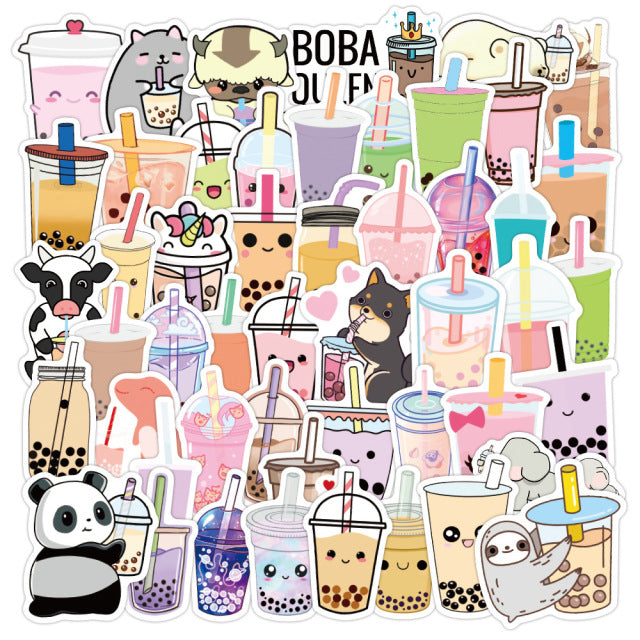 Stationaries - Cute Bubble Milk Tea Stickers