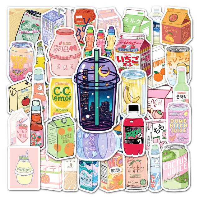 Stationaries - Cute Bubble Milk Tea Stickers