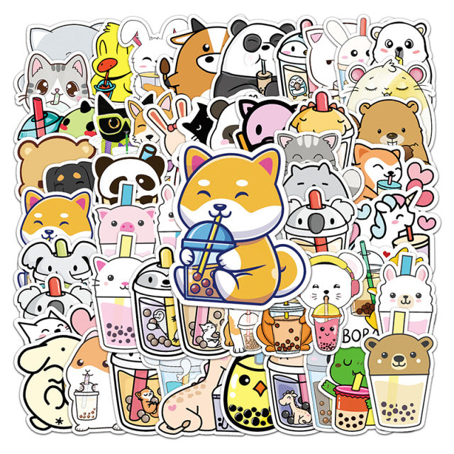 Stationaries - Cute Bubble Milk Tea Stickers