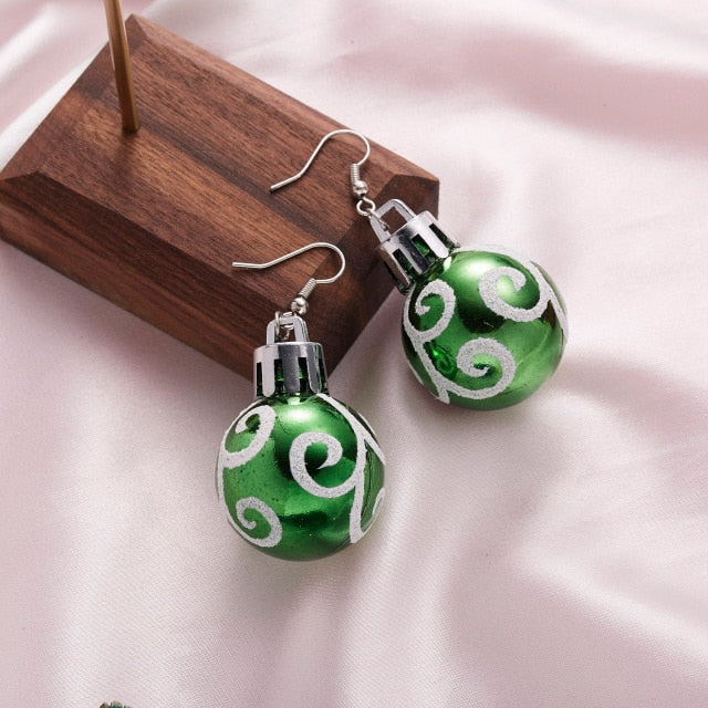 Earrings - Fashion Christmas Ornament Earrings