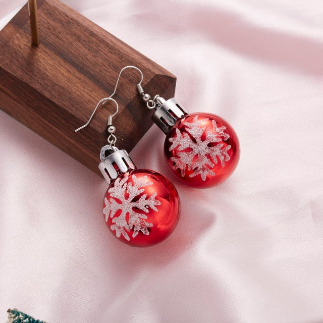 Earrings - Fashion Christmas Ornament Earrings