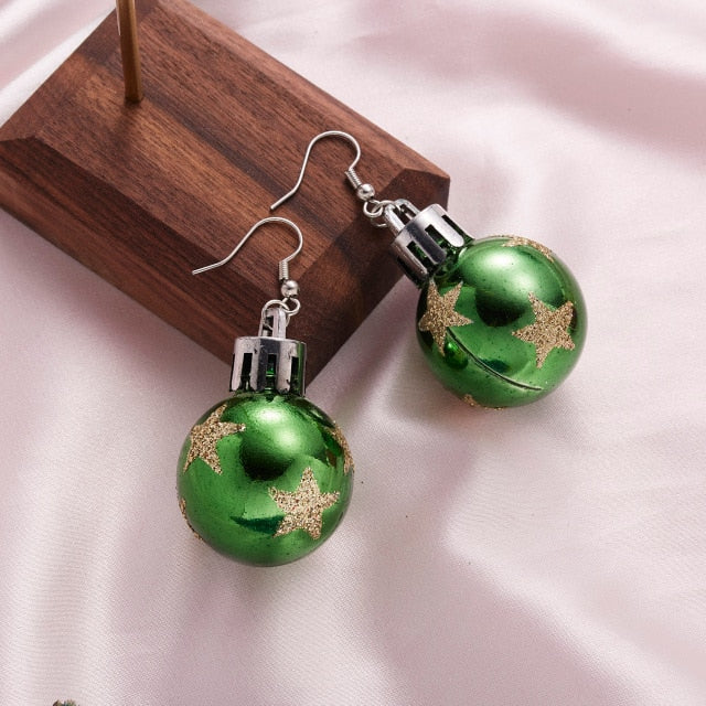 Earrings - Fashion Christmas Ornament Earrings