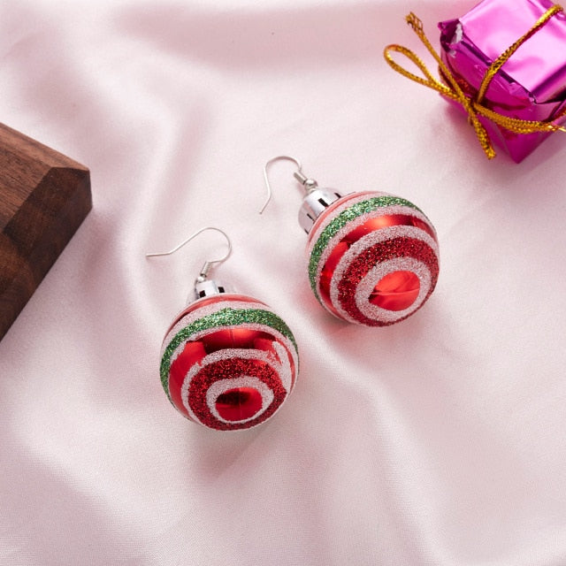 Earrings - Fashion Christmas Ornament Earrings