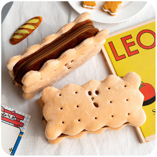 Stationaries - Biscuit Plush Pencil Bag