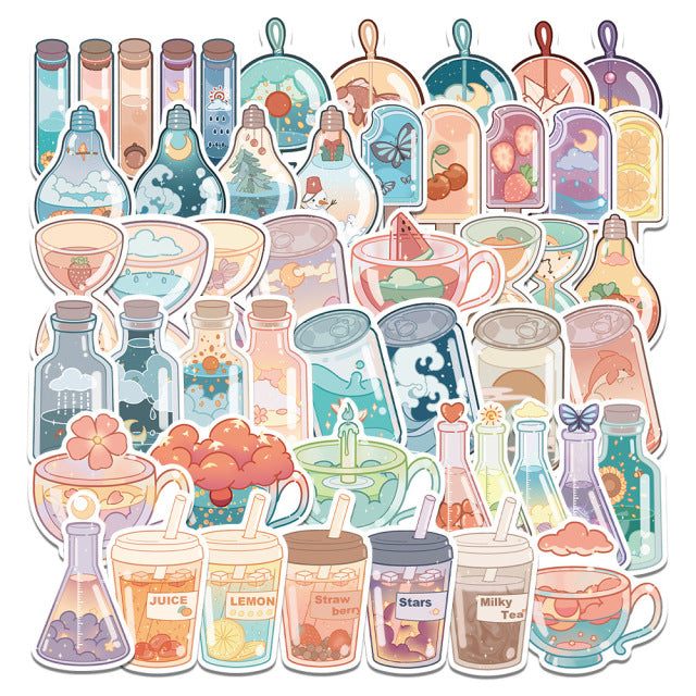 Stationaries - Cute Bubble Milk Tea Stickers