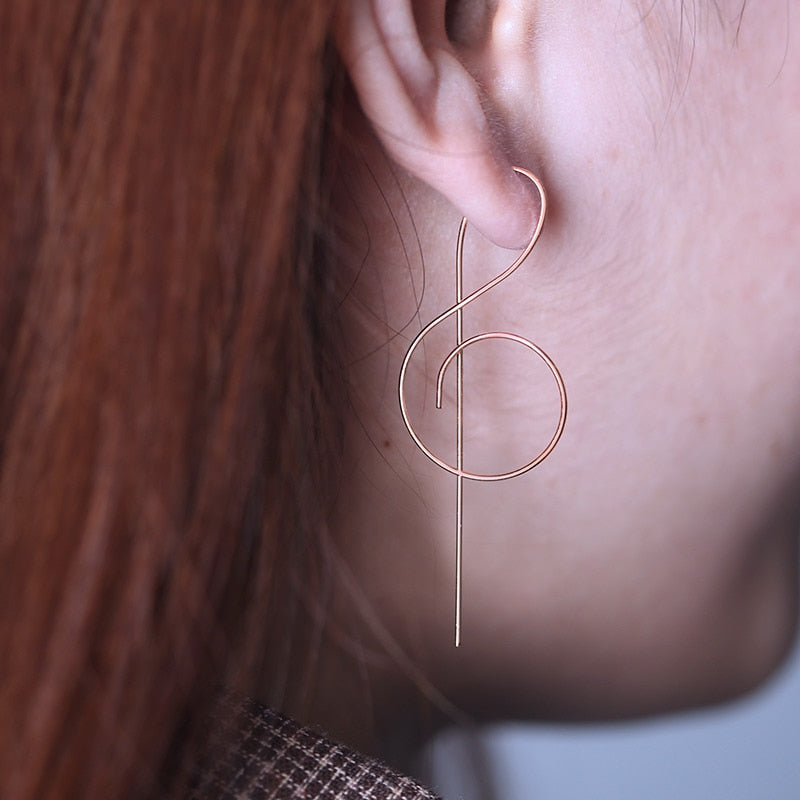 Earrings - Music Note